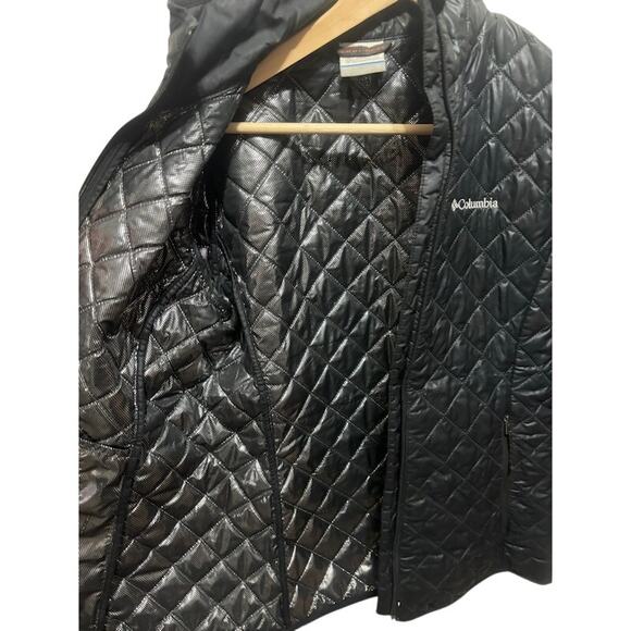 Columbia Women's Jacket Titanium Omni Heat coat sz small black quilted puffer - Picture 7 of 8